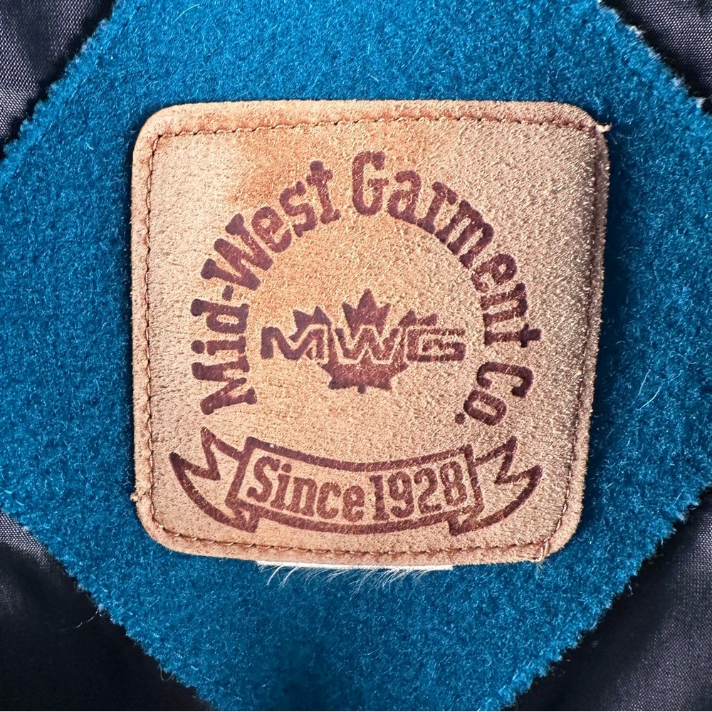 Western Teal Wool LS Dress Jacket by Mid-West Garment Co. Since 1928 Size Med - Picture 7 of 11